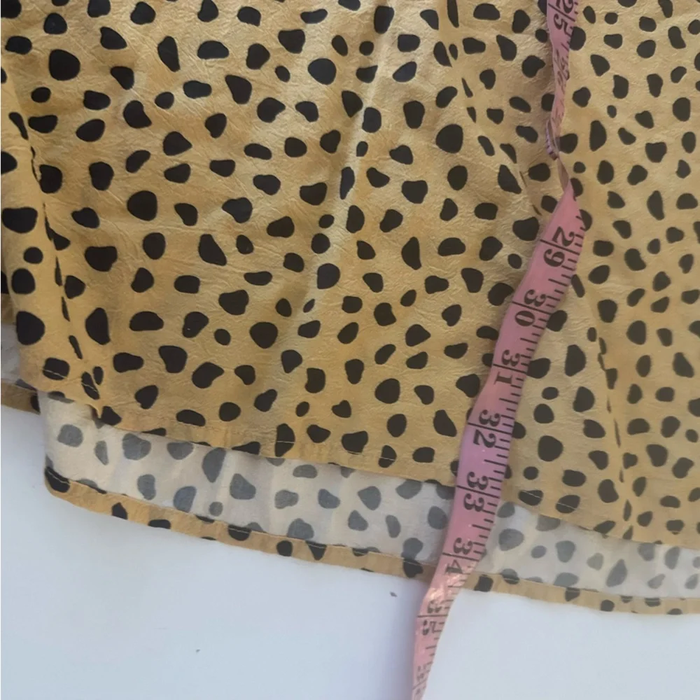 Marine Layer Cheetah/Leopard Print‎ Tencel/Lyocell Rayon Blend Midi Skirt 12